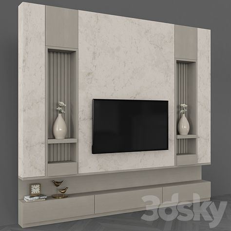 Modern tv wall set50 Lcd Unit, Tv Wall Panel, Lcd Units, Tv Backdrop, Front Door Design Wood, Modern Tv Wall, Living Room Tv Unit Designs, Living Room Tv Unit, Tv Units