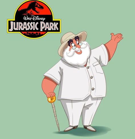 John Hammond, Li Shang, Jurassic Park Series, Disney Crossover, Jurrasic Park, Kingdom Hearts Fanart, Dinosaur Images, Disney Crossovers, Dinosaur Funny