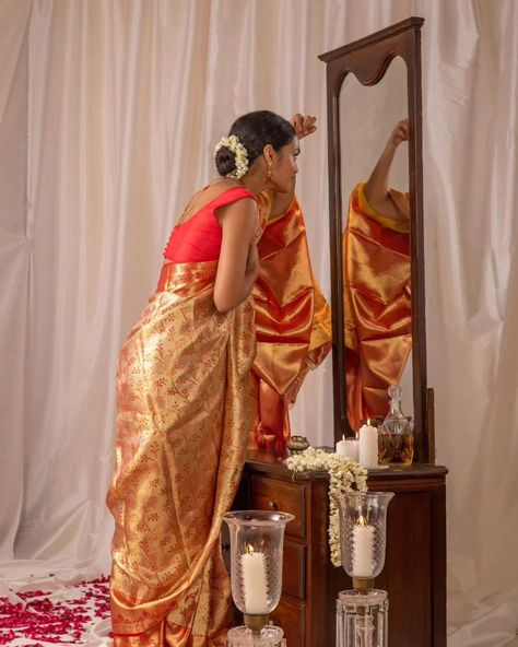 Step into elegance this festive season with our stunning red and gold silk Kanchipuram tissue saree! ❤️✨ Perfect for making a statement at any celebration. Shop now to elevate your festive look! 🌟 Tissue Saree, Festive Look, Gold Silk, Red And Gold, Festive Season, Festival Season, Shop Now, Saree, Festival