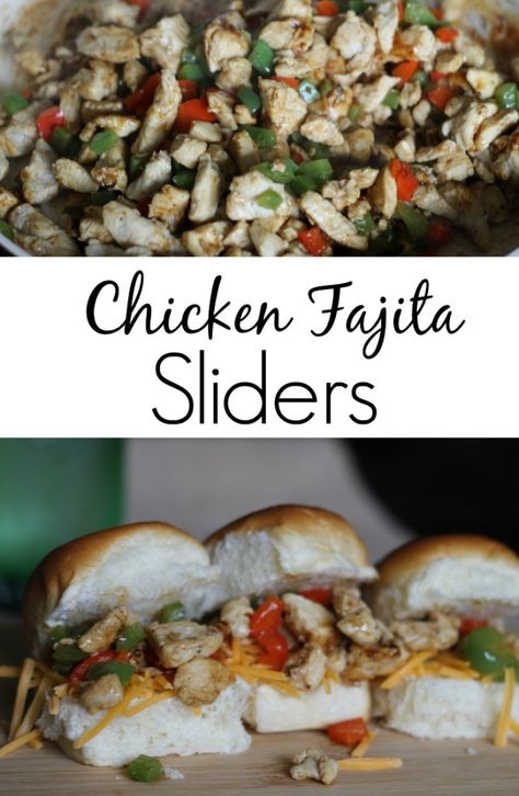 Chicken Fajita Sliders, Fajita Sliders, Philly Sliders, Dinner Outside, Chicken Fajita, Food Appetizers, Slider Recipes, Organic Chicken, Chicken Fajitas