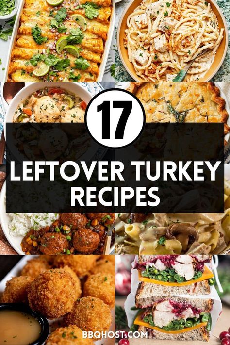 Discover 17 delicious leftover turkey dishes that feel like a fresh feast! From turkey stew to savory casseroles, these easy recipes offer tasty ways to enjoy your leftovers. How To Use Up Leftover Turkey, How To Use Turkey Leftovers, What To Make With Smoked Turkey, What To Do With Leftover Thanksgiving Food, Leftover Roast Turkey Recipes, Ideas For Turkey Leftovers, Meals To Make With Leftover Turkey, Leftover Turkey Healthy Recipes, Holiday Leftover Recipes