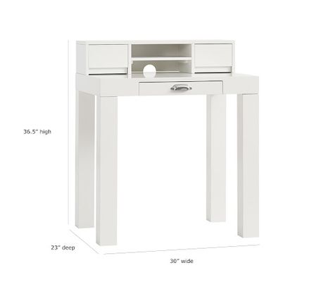 Parsons Mini Kids Desk  Hutch | Pottery Barn Kids Study System, Wooden Office Chair, Parsons Desk, Kids Study Desk, Upholstered Desk Chair, Glamorous Furniture, Pedicure Chairs For Sale, Study Furniture, Mini Desk