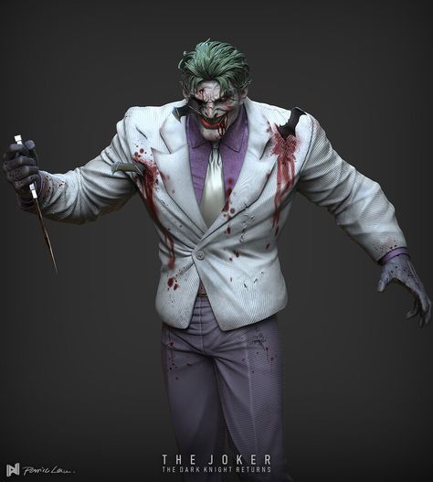 ArtStation - The Joker in The Dark Knight Returns , Panic L Dark Knight Returns Joker, Joker Comic Art, Comic Joker, Joker Dark, Frank Miller Comics, The Dark Knight Returns, Joker Dark Knight, Comic Art Sketch, Joker Halloween