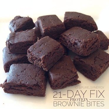 Picture Shakeology Protein Balls Chocolate, Shakeology Brownies, Shakeology Protein Balls, Shakeology Dessert Recipes, Shakeology Desserts, Chocolate Shakeology Recipes, 21 Day Fix Desserts, 21 Day Fix Snacks, Protein Brownie