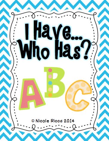 Alphabet Game Freebie! I Have Who Has Alphabet Game Free, Word Work Kindergarten, Intervention Classroom, Alphabet Centers, Abc Games, Alphabet Phonics, Alphabet Games, Rhyming Activities, Language Art Activities