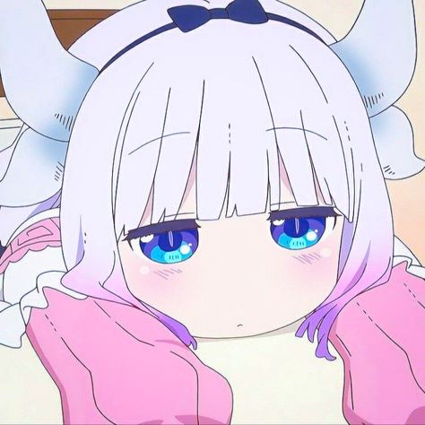 Kanna Kamui, Dragon Icon, Dragon Face, Dragon Maid, Kobayashi San, Miss Kobayashi's Dragon Maid, Anime Expressions, Little Dragon, Animated Icons