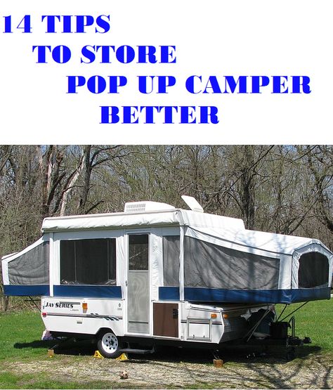 Pop up campers are small and less costly. But, its still important to store them with utmost care.  Some things to take care include : 1. Using good covers 2. Cleaning before storing 3. Winterizing the camper before winter storing 4. Storing battery separately  To know complete list of things/tips check out the linked article. Winterizing Your Pop Up Camper, Coleman Pop Up Campers, Apache Camper, Tent Trailer Camping, Camper Mods, Tent Trailers, Pop Up Campers, Camper Organization Travel Trailers, Camper Jacks