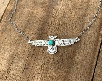 Silver handmade jewelry | Etsy Thunderbird Necklace, Turquoise Jewelry Necklace, Native Fashion, Rodeo Jewelry, Pinterest Wardrobe, Handmade Bar, Country Attire, Logo Jewelry, Country Stuff