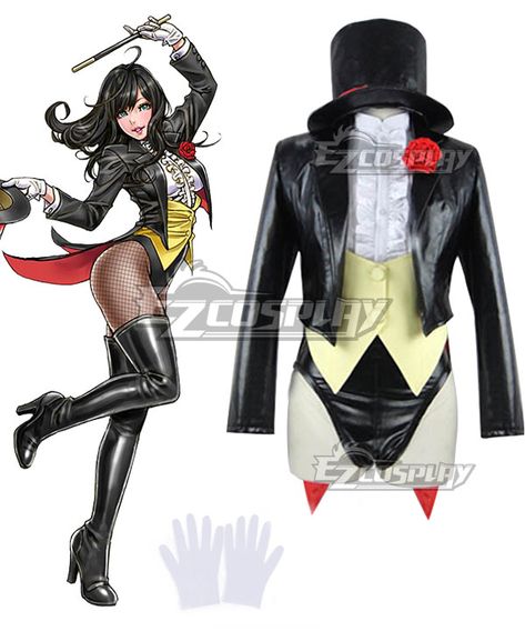 Trajes Halloween, Dc Superheroes Art, Black Suit White Shirt, Dressy White Blouses, Zatanna Cosplay, Zatanna Dc Comics, Serinda Swan, Zatanna Zatara, Dc Costumes