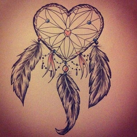 Like this for another tattoo idea... Just don't know where to put it lol. Heart Shaped Dream Catcher, Bird Tattoo Neck, Atrapasueños Tattoo, Dream Catcher Drawing, Bird Tattoo Sleeves, Bird Tattoo Meaning, Dream Catcher Tattoo Design, Black Bird Tattoo, Dream Catcher Tattoo