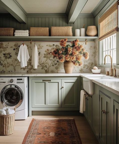 Country House Laundry Room, Large Utility Room, Victorian Laundry Room, Laundry Reno, House Laundry Room, Build Inspiration, Dog Wash, Laundry Room Makeover, Utility Rooms