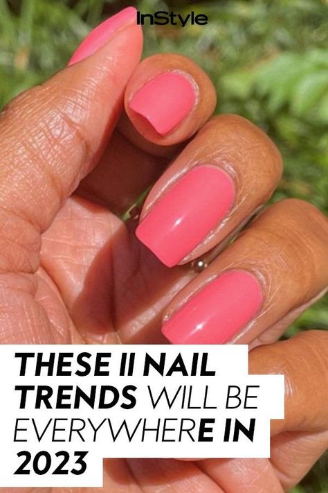 Painting your nails is one of the easiest ways to stay on trend, so here, we've lined up the 11 nail trends that will be everywhere. From very peri polish and press-on nails to coffin-shapes and matte topcoats, find out what experts predict will trend in the new year. Easy Nail Polish Ideas, Fall Blue Nails, Nail Polish Ideas Easy, Easy Nail Polish, Latest Nail Colours, Ombre French Nails, Nail Polish Ideas, Nail Paint Shades, Popular Nail Colors