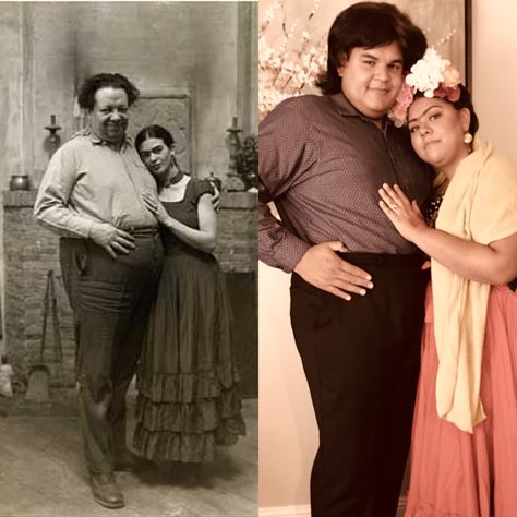 Frida And Diego Costume, Frida Kahlo And Diego Rivera, Frida And Diego, Diego Rivera, Real People, Holiday Ideas, Halloween Costume, Halloween Costumes, Couple Photos