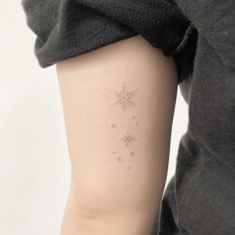 Small Snowflake Tattoo, Snowflake Tattoos, Snowflake Tattoo, Winter Tattoo, Snow Tattoo, Snow Flake Tattoo, Tiny Wrist Tattoos, Small Girly Tattoos, Cute Little Tattoos