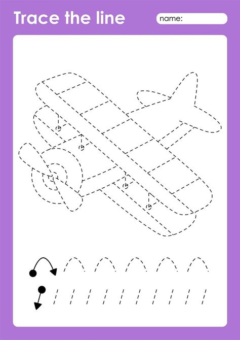 Aa Worksheets, Tracing Pictures, Cute Powerpoint Templates, Preschool Prep, Dotted Drawings, Tracing Lines, Transportation Crafts, Bee Printables, Transportation Preschool