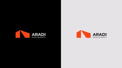 Aradi Developments Brand identity on Behance Construction Company Logo, Property Branding, Contracting Company, Logo Sketches, Construction Logo, Real Estate Branding, Building Companies, Real Estate Development, Home Logo