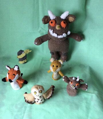 Gruffalo and Friends Finger puppets Knitting pattern by MrsMeeseMakes | LoveCrafts The Gruffalo, Knitting And Crochet, Finger Puppets, Keep Track, Puppets, Knitting Pattern, Crochet Projects, Crochet Pattern, Knit Crochet