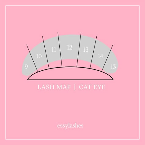 The cat eye mimics winged eyeliner and is perfect for round eyes, downturned eyes or anyone who loves the sultry cat eye look! 😻😻 It’s definitely one of my favourites. What about you? Have a lovely Monday lash babes! #lashmap #lashtips #lashes #lashextensions #volumelashes #eslashes Open Eye Lash Map, Cat Eye Lash Map, Cat Eye Lash Extensions, Eyelashes How To Apply, Have A Great Saturday, Lash Map, Lash Tricks, Applying False Lashes, Applying False Eyelashes