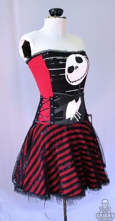 Nightmare Before Christmas Jack Skellington Dress Diy Punk Clothes, Scene Clothing, Nightmare Before Christmas Dress, Nightmare Before Christmas Wedding, Jack The Pumpkin King, Christmas Clothing, Gothic Clothes, Rockabilly Dress, Punk Outfits