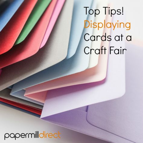 Displaying Cards at a Craft Fair | papermilldirect Greeting Card Display Stand, Craft Fair Vendor, Craft Displays, Greeting Card Display, Craft Show Booth, Craft Booth Display, Card Displays, Craft Booth Displays, Market Display