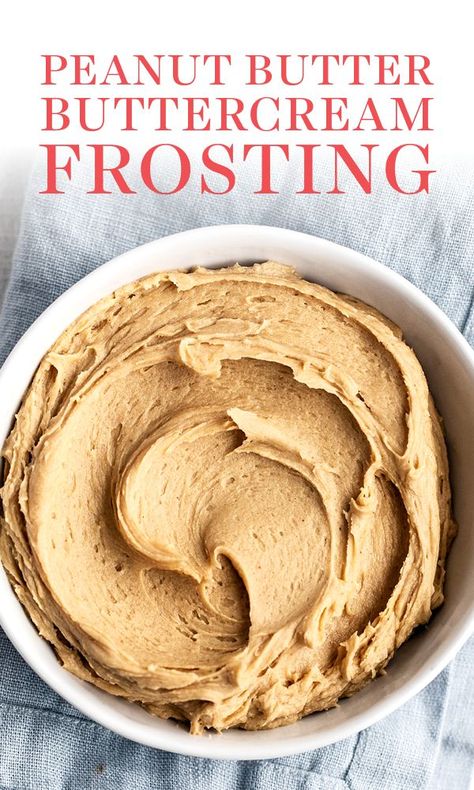 Peanut Butter Buttercream Frosting, Butter Frosting Recipe, Peanut Butter Frosting Recipe, Peanut Butter Buttercream, Easy Frosting, Peanut Butter Frosting, Dessert Aux Fruits, Cheesecake Cupcakes, Homemade Peanut Butter