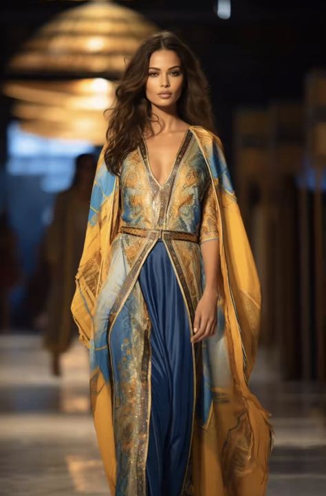 Persian Outfits, Modern Egyptian Fashion, Egypt Photoshoot, Persian Dress, Moroccan Outfit, Egypt Outfits, Arabian Fashion, Moroccan Dresses, Arabic Clothing