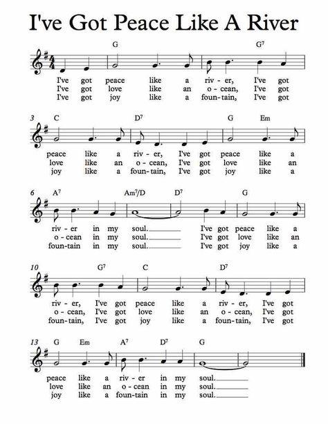 Children's Church Songs, Gospel Lyrics, Peace Like A River, Bible Songs For Kids, Sunday School Songs, Choir Songs, Gospel Song Lyrics, Children Music, Hymn Sheet Music