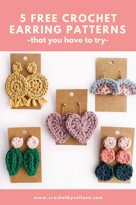 Crochet Earring Patterns, Beau Crochet, Mandala Crochet, Crochet Jewlery, Confection Au Crochet, Diy Armband, Crochet Jewelry Patterns, Crochet Earrings Pattern, Crochet Simple