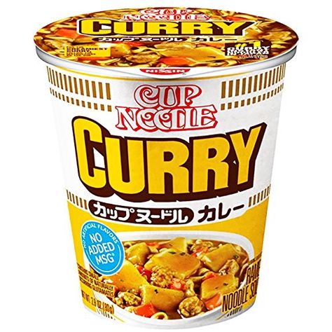 Nissin Noodles, Soup Curry, Cup Ramen, Nissin Cup Noodles, Curry Ramen, Ramen Noodle Soup, Dried Potatoes, Curry Noodles, Cup Noodles