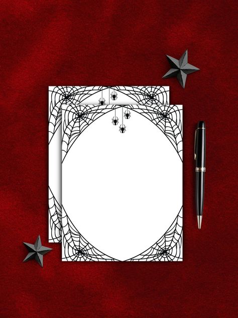 "Spider Web Tear Away Notepad| Gothic Note Pad| Halloween Memo Pad| Spooky Goth Stationery Specifications: - 4.25\" x 5.5\" inches - Bright white 24lbs - 50 Sheets - Thick card-stock backer - Tear away pages (These are NOT sticky notes) **Processing & Shipping** At check out please pay close attention to processing and shipping estimates before placing your order. Follow us on social media! Instagram @thehauntedhalo This item is made to order. (ALL SALES ARE FINAL.) If you have any issues with your order please contact me directly and I will do my best to correct any issue. *Color as seen on a computer screen against the actual color may vary slightly due to variations on monitors and browsers"