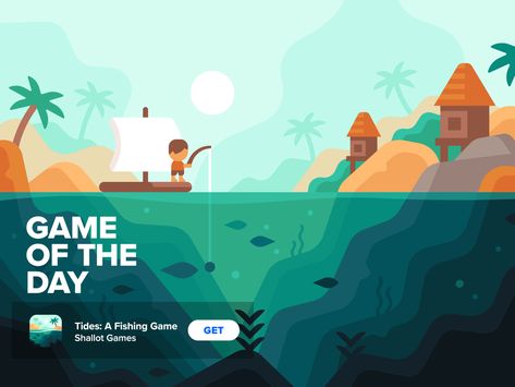 Gamification Ui, Submarine Art, Ocean Games, Frog Games, Matt Anderson, Orange Games, Pixel Art Landscape, Fishing Design, Art Test