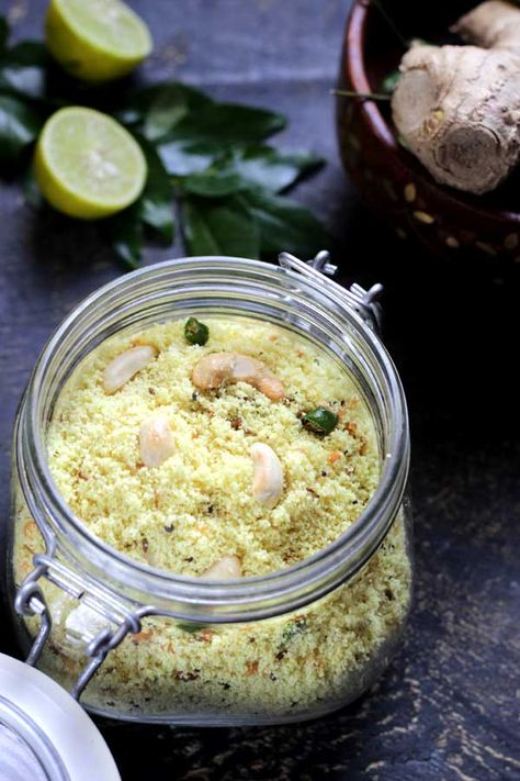 Instant Rava Upma Mix | Homemade Travel Food - Udupi Recipes Udupi Recipes, Bread Upma, Instant Dosa Recipe, Rava Upma, Tamil Cooking, Healthy Breakfast Menu, Indian Bread Recipes, Superfood Breakfast, Instant Food