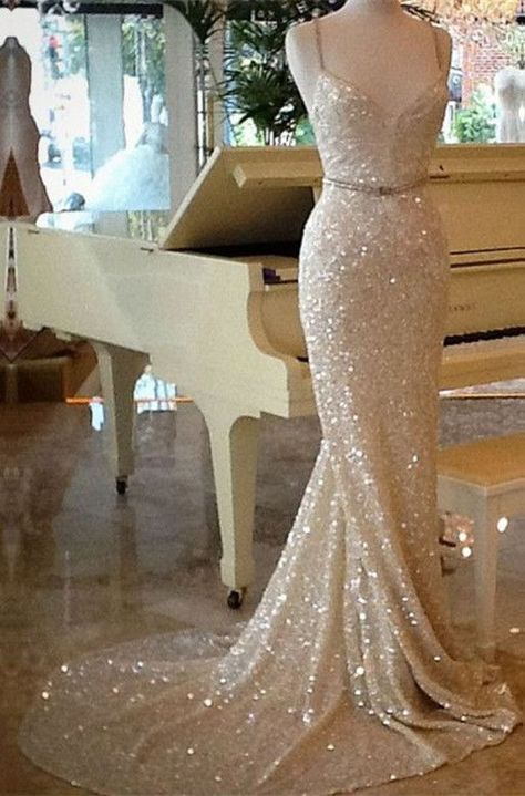 #wattpad #fanfiction Here's my fanfic you guys! ??????? White Sparkly Prom Dress, Prom Dress Mermaid, Sparkle Prom Dress, Champagne Prom Dress, Sparkly Prom Dress, Dress Straps, Gold Prom Dresses, Shiny Dresses, Floor Length Prom Dresses