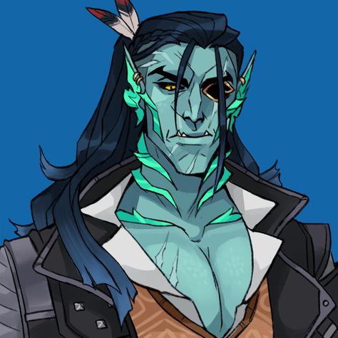 Character Art & Design: Nevaros, Britanny T.S on ArtStation at https://www.artstation.com/artwork/3dQJJA Deep Sea Merfolk, Sea Themed Character Design, Human Fish Character Design, Navy Character Design, Shape Shifter Character Design, Triton Dnd Male, Sea Elf Male, Fish Person Character Design, Pirate Captain Character Design