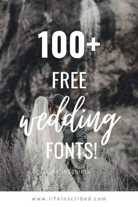 This is an awesome list of my favorite FREE wedding fonts! Many of them are also free for commercial use! Free Wedding Fonts Download, Wedding Fonts Free, Cute Free Fonts, Love Fonts, Sign Fonts, Business Fonts, Cool Signatures, Cricut Wedding, Printable Invitation Templates