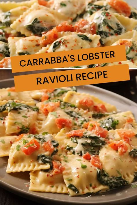 Carrabba’s Lobster Ravioli Recipe – Hungarian Chef Best Sauce For Lobster Ravioli, Sauce For Lobster Ravioli, Lobster Ravioli Recipe, Ravioli Sauce Recipe, Lobster Ravioli Sauce, Carrabbas Recipes, Crab Ravioli, Ravioli Sauce, Italian Grill