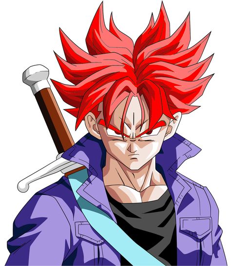 Trucks achieving the strange red transformation (Which is NOT Super Saiyan God) without getting the sunlight beat out of him. Dragon Ball Z Characters, Trunks Super Saiyan, Trunks Dbz, Image Dbz, Future Trunks, Dragon Ball Super Artwork, Dragon Ball Super Manga, Dragon Ball Wallpapers, Dragon Ball Goku