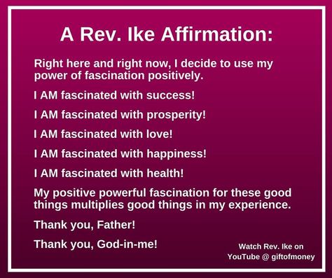 Rev Ike Affirmations, Rev Ike, Etsy Logo Design, Etsy Logo, Spiritual Psychology, I Am Affirmations, Gratitude Affirmations, Think Positive Quotes, Manifestation Quotes