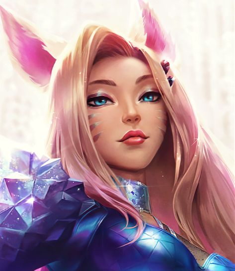 Ahri Kda, Gaming Pfp, Leona League Of Legends, Ahri Wallpaper, Tattoo Halloween, Realistic Face, Zed League Of Legends, Ahri Lol, Champions League Of Legends