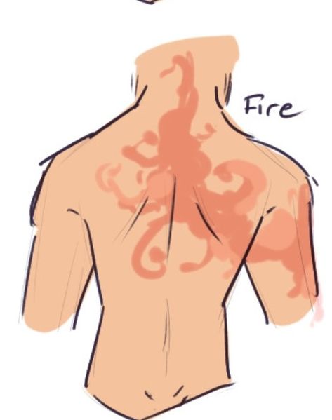 Burn Drawing Reference, Lightning Scar, Pillow Drawing, Back Drawing, Ghost Costume, Burn Mark, Bojack Horseman, Drawing Templates, Body Reference