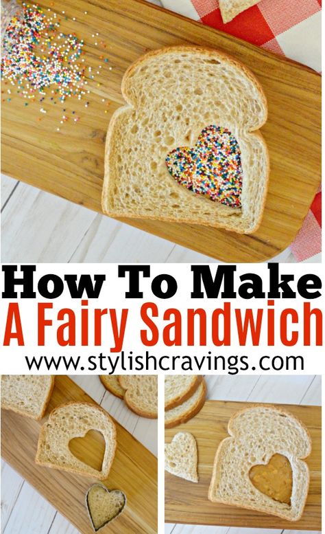 How To Make A Fairy Sandwich for Back To School! #fairy #fairybread #backtoschool #lunch #lunch #thatsdarling #Fairyfood #Sprinkles #easylunchboxes #easyrecipe Party Food Sandwiches, Party Food Kids Birthday, Easy Kids Treats, Party Food Kids, Kids Party Treats, Fun Kid Lunch, Kid Sandwiches, Food Sandwiches, Make A Fairy