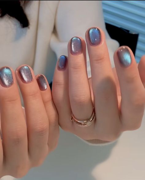 2025 Nail Trends, Magnetic Nail Polish Designs, Magnet Nails, Cute Nail Colors, Fantasy Nails, Simple Gel Nails, Cat Eye Nails, Hot Nails, Dope Nails