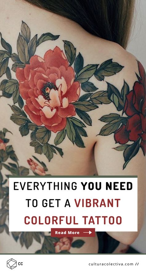 4 Things You Have To Know To Get A Vibrant Colorful Tattoo According To The Experts.  How to get the perfect colorful tattoo and prevent its vibrancy from fading away!   #colorfultattoos #watercolortattoos #inklovers Mixed Color And Black And White Tattoo Sleeve, Colorful Tattoo, Arte Aesthetic, Roses Art, Art Animals, Animals Art, White Tattoo, Art Idea, Rose Art