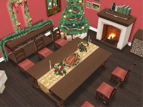 Christmas House Ideas, Dining Room Design Layout, The Sims Freeplay, Sims Freeplay Houses, Sims Free Play, Christmas Dining Room, Sims House Design, Sims Freeplay, 2022 Christmas