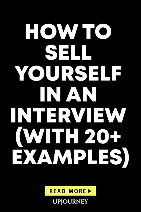 Learn how to successfully sell yourself in an interview with over 20 real-life examples. This comprehensive guide covers various techniques and strategies to help you ace your next job interview. Whether you're a seasoned professional or new to the workforce, these tips will boost your confidence and leave a lasting impression on any potential employer. Don't miss out on this valuable resource that will set you up for success in landing your dream job! How To Sell Yourself For A Job, How To Ace An Interview, Work Etiquette, Psychology Terms, Interview Advice, Job Advice, Happiness Journal, Job Interview Questions, Job Interview Tips