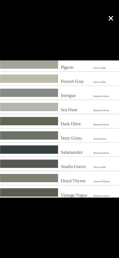 Nitty Gritty Portola Paint, Sea Haze Benjamin Moore, Benjamin Moore Sea Haze, Portola Paint, Sherwin Williams Colors, Studio Green, Nitty Gritty, Matching Paint Colors, French Grey