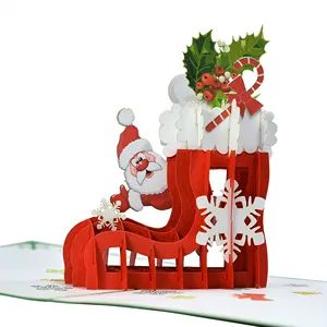 Wholesale 3d popup cards Available For Any Occasion - Alibaba.com Musical Greeting Cards, Pop Up Christmas Cards, Popup Cards, Pop Up Greeting Cards, Christmas Pops, Red Gift, 3d Christmas, Card A, Handmade Greetings