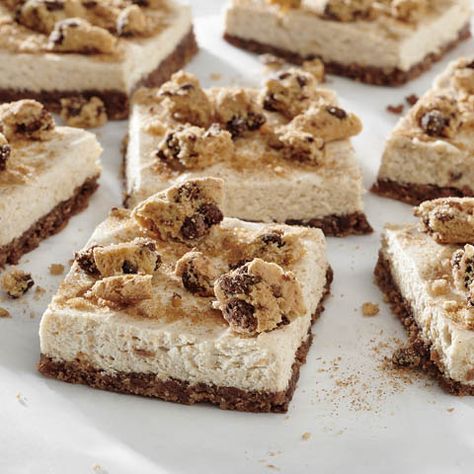 CHIPS AHOY! No Bake Churro Cheesecake Squares | Snackworks US Chip Ahoy Dessert, Chips Ahoy Dessert Recipes, Chips Ahoy Cheesecake, No Bake Churro Cheesecake, Chips Ahoy Dessert, Churro Chips, Churro Dessert, Game Day Recipes, Churro Cheesecake