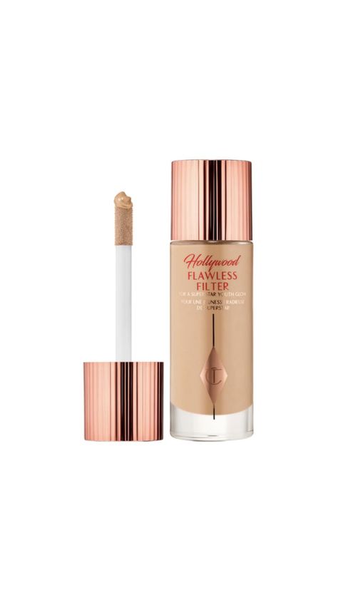 Charlotte Tilbury Hollywood Flawless Filter, Charlotte Tilbury Hollywood Flawless, Hollywood Flawless Filter, Flawless Filter, Lightweight Foundation, Best Drugstore Makeup, Revlon Super Lustrous, Holiday Beauty, Natural Moisturizer