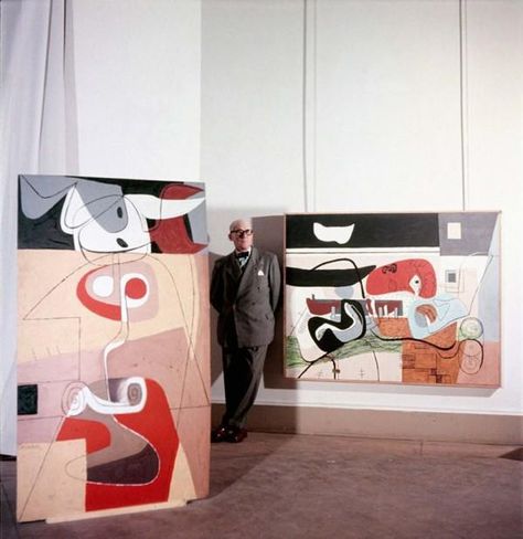 Le Corbusier Le Corbusier Painting, Le Corbusier Art, Art On The Wall, Mary Cassatt, Rare Images, Walter Gropius, Alvar Aalto, Contemporary Abstract Art, Colour Photograph